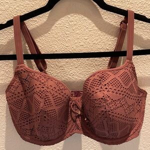 Freya Lace Underwire Bra in Rich Brown 36H USA / 36FF UK